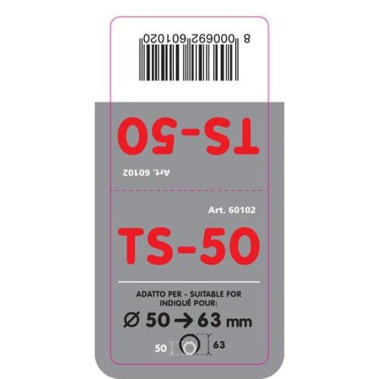ΑΚΡΟ ΕΞΑΤΜΙΣΗΣ TS-50 Φ 50-63mm-Lampa-L6010.2 ΑΚΡΟ ΕΞΑΤΜΙΣΗΣ TS-50 Φ 50-63mm-Lampa-L6010.2