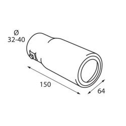 ΑΚΡΟ ΕΞΑΤΜΙΣΗΣ TS-52 Φ 32-40mm-Lampa-L6010.4 ΑΚΡΟ ΕΞΑΤΜΙΣΗΣ TS-52 Φ 32-40mm-Lampa-L6010.4