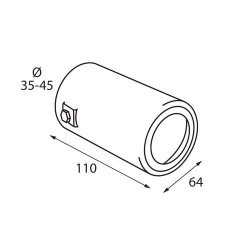 ΑΚΡΟ ΕΞΑΤΜΙΣΗΣ TS-54 Φ 35-45mm-Lampa-L6010.6 ΑΚΡΟ ΕΞΑΤΜΙΣΗΣ TS-54 Φ 35-45mm-Lampa-L6010.6