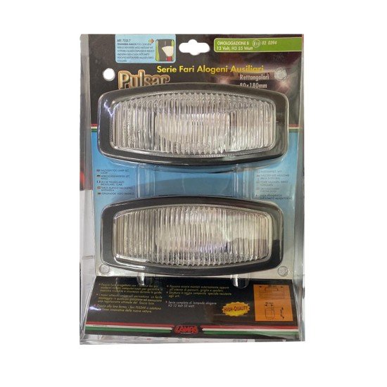 ΠΡΟΒΟΛΕΙΣ ΤΕΤΡΑΓΩΝΟΙ 12V/H3/55W 180mm PULSAR LAMPA  - 2 τεμ-Lampa-L7223.7 ΠΡΟΒΟΛΕΙΣ ΤΕΤΡΑΓΩΝΟΙ 12V/H3/55W 180mm PULSAR LAMPA  - 2 τεμ-Lampa-L7223.7