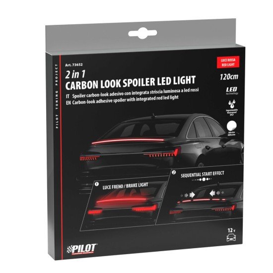 ΤΑΙΝΙΑ ΣΙΛΙΚΟΝΗΣ LED ΚΟΚΚΙΝΟ ΦΩΣ CARBON-LOOK ΠΟΡΤ ΜΠΑΓΚΑΖ  SPOILER LED LIGHT 12V IP67 25χ10mm 120cm LAMPA -  1 Τεμ.-Lampa-L7365.2 ΤΑΙΝΙΑ ΣΙΛΙΚΟΝΗΣ LED ΚΟΚΚΙΝΟ ΦΩΣ CARBON-LOOK ΠΟΡΤ ΜΠΑΓΚΑΖ  SPOILER LED LIGHT 12V IP67 25χ10mm 120cm LAMPA -  1 Τεμ.-Lampa-L7365.2