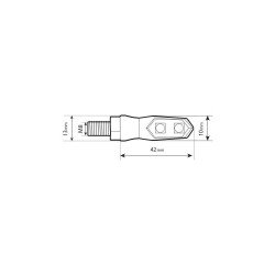 ΦΛΑΣ MOTO NIX 12V LED SMD 42x13mm ΜΑΥΡΟ LAMPA - 2 τεμ.-Lampa-9067.9-LM ΦΛΑΣ MOTO NIX 12V LED SMD 42x13mm ΜΑΥΡΟ LAMPA - 2 τεμ.-Lampa-9067.9-LM