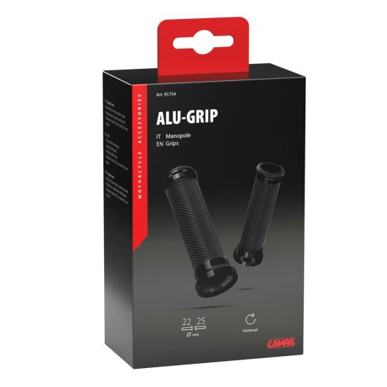 ΧΕΡΟΥΛΙΑ MOTO ALU GRIP  ΜΑΥΡΟ ΧΡΩΜΑ 22mm+25mm 12cm LAMPA - 2 τεμ.-Lampa-9175.4-LM ΧΕΡΟΥΛΙΑ MOTO ALU GRIP  ΜΑΥΡΟ ΧΡΩΜΑ 22mm+25mm 12cm LAMPA - 2 τεμ.-Lampa-9175.4-LM