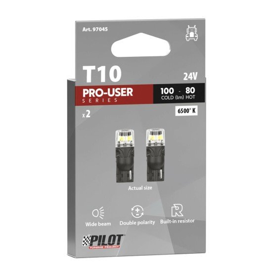 T10 W5W 24V 100/80lm 6.500K ΔΙΠΛΗΣ ΠΟΛΙΚΟΤΗΤΑΣ LED CAN-BUS PRO-USER SERIES 24V 2ΤΕΜ.-Lampa-L9704.5 T10 W5W 24V 100/80lm 6.500K ΔΙΠΛΗΣ ΠΟΛΙΚΟΤΗΤΑΣ LED CAN-BUS PRO-USER SERIES 24V 2ΤΕΜ.-Lampa-L9704.5