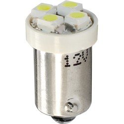 T4W 12V 0,96W BA9s (ΜΙΝΙΟΝ) LED 4xLED 3mm ΜΠΛΕ BLISTER 2ΤΕΜ. M-TECH-M-Tech-LB013B/MT