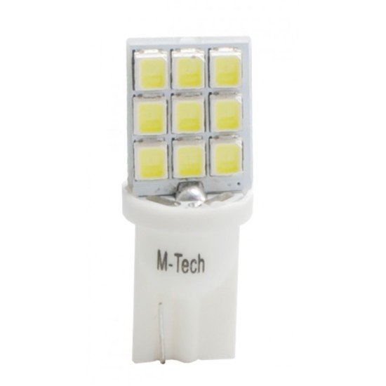 T10 W5W 12V W2,1x9,5d LED 9xSMD2835 ΛΕΥΚΟ (ΚΑΡΦΩΤΟ ΑΚΑΛΥΚΟ) BLISTER 2ΤΕΜ. M-TECH-M-Tech-LB021W/MT T10 W5W 12V W2,1x9,5d LED 9xSMD2835 ΛΕΥΚΟ (ΚΑΡΦΩΤΟ ΑΚΑΛΥΚΟ) BLISTER 2ΤΕΜ. M-TECH-M-Tech-LB021W/MT