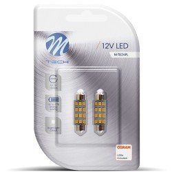 ΛΑΜΠΑΚΙΑ ΠΛΑΦΟΝΙΕΡΑΣ C5W/C10W 12V SV8.5 41mm 1,5W 12xSMD2835 LED OSRAM ΛΕΥΚΟ  BLISTER 2ΤΕΜ. M-TECH-M-Tech-LB030W/MT ΛΑΜΠΑΚΙΑ ΠΛΑΦΟΝΙΕΡΑΣ C5W/C10W 12V SV8.5 41mm 1,5W 12xSMD2835 LED OSRAM ΛΕΥΚΟ  BLISTER 2ΤΕΜ. M-TECH-M-Tech-LB030W/MT