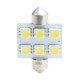 ΛΑΜΠΑΚΙΑ ΠΛΑΦΟΝΙΕΡΑΣ C5W/C10W 12V 1,44W SV8,5 36mm PREMIUM LED 6xSMD5050 ΛΕΥΚΟ BLISTER 2ΤΕΜ. M-TECH-M-Tech-LB052W/MT