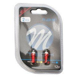 T5 12V W2x4,6d LED 1xSMD5050 ΚΟΚΚΙΝΟ (ΚΑΡΦΩΤΟ ΑΚΑΛΥΚΟ) BLISTER 2ΤΕΜ.-M-Tech-LB053R/MT T5 12V W2x4,6d LED 1xSMD5050 ΚΟΚΚΙΝΟ (ΚΑΡΦΩΤΟ ΑΚΑΛΥΚΟ) BLISTER 2ΤΕΜ.-M-Tech-LB053R/MT