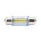 ΛΑΜΠΑΚΙΑ ΠΛΑΦΟΝΙΕΡΑΣ C5W/C10W 12V 1W SV8,5 36mm LED 8xSMD3014 ΛΕΥΚΟ BLISTER 2ΤΕΜ.-M-Tech-LB085W/MT
