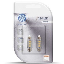 ΛΑΜΠΑΚΙΑ ΠΛΑΦΟΝΙΕΡΑΣ C5W/C10W 12V SV8.5 0,75W 41mm 6xSMD2835 LED OSRAM ΛΕΥΚΟ  BLISTER 2ΤΕΜ. M-TECH-M-Tech-LB091W/MT ΛΑΜΠΑΚΙΑ ΠΛΑΦΟΝΙΕΡΑΣ C5W/C10W 12V SV8.5 0,75W 41mm 6xSMD2835 LED OSRAM ΛΕΥΚΟ  BLISTER 2ΤΕΜ. M-TECH-M-Tech-LB091W/MT