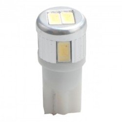 T10 W5W 12V W2,1x9,5d LED 6xSMD5730 ΛΕΥΚΟ (ΚΑΡΦΩΤΟ ΑΚΑΛΥΚΟ) BLISTER 2ΤΕΜ. M-TECH-M-Tech-LB093W/MT