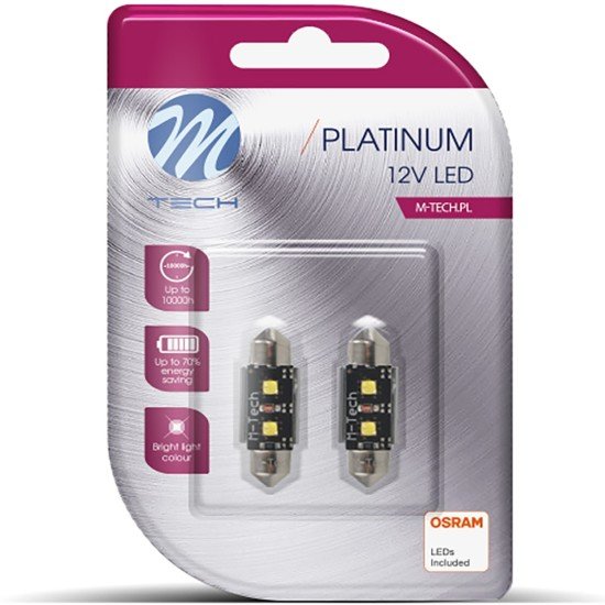C5W SV8.5 CANBUS 12V 3,2W 420lm 41mm 2xHP LED OSRAM OPTO ΛΕΥΚΟ BLISTER 2ΤΕΜ.-M-Tech-LB814W/MT C5W SV8.5 CANBUS 12V 3,2W 420lm 41mm 2xHP LED OSRAM OPTO ΛΕΥΚΟ BLISTER 2ΤΕΜ.-M-Tech-LB814W/MT