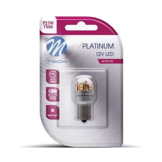 P21W 12/24V Ba15s 2,8W 450lm 15xSMD LED CAN-BUS ΛΕΥΚΟ BLISTER  M-TECH 1ΤΕΜ. -M-Tech-LB826W-01B/MT P21W 12/24V Ba15s 2,8W 450lm 15xSMD LED CAN-BUS ΛΕΥΚΟ BLISTER  M-TECH 1ΤΕΜ. -M-Tech-LB826W-01B/MT