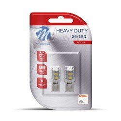 T10 W5W 24V W1,2x9,5d LED 9xSMD3528 ΛΕΥΚΟ ΔΙΑΘΛΑΣΗ (ΚΑΡΦΩΤΟ ΑΚΑΛΥΚΟ) HEAVY DUTY BLISTER 2ΤΕΜ. M-TECH-M-Tech-LB918W/MT T10 W5W 24V W1,2x9,5d LED 9xSMD3528 ΛΕΥΚΟ ΔΙΑΘΛΑΣΗ (ΚΑΡΦΩΤΟ ΑΚΑΛΥΚΟ) HEAVY DUTY BLISTER 2ΤΕΜ. M-TECH-M-Tech-LB918W/MT