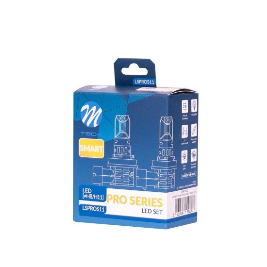 ΛΑΜΠΕΣ H11 12V 2x 21W max6.000K 4600lm PRO SMART SERIES LED  M-TECH - 2 τεμ.-M-Tech-LSPROS11/MT ΛΑΜΠΕΣ H11 12V 2x 21W max6.000K 4600lm PRO SMART SERIES LED  M-TECH - 2 τεμ.-M-Tech-LSPROS11/MT