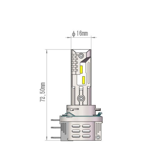 ΛΑΜΠΑ LED H15 12V IP65 6.000K 4.600lm LED SET PRO SMART SERIES M-TECH - 2 ΤΕΜ.-M-Tech-LSPROS15/MT ΛΑΜΠΑ LED H15 12V IP65 6.000K 4.600lm LED SET PRO SMART SERIES M-TECH - 2 ΤΕΜ.-M-Tech-LSPROS15/MT