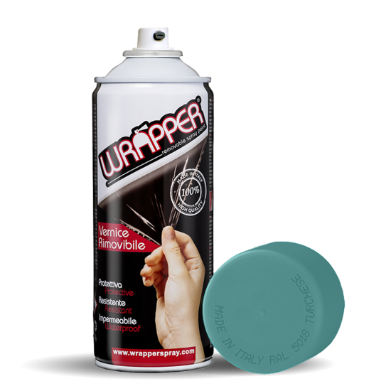 ΦΙΛΜ ΣΕ ΣΠΡΕΥ WRAPPER RAL COLOURS ΤΙΡΚΟΥΑΖ/ΒΕΡΑΜΑΝ 400ml – 1 ΤΕΜ.-Lampa-L.WR5018 ΦΙΛΜ ΣΕ ΣΠΡΕΥ WRAPPER RAL COLOURS ΤΙΡΚΟΥΑΖ/ΒΕΡΑΜΑΝ 400ml – 1 ΤΕΜ.-Lampa-L.WR5018