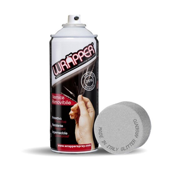 ΠΡΟΣΤΑΤΕΥΤΙΚΟ ΦΙΛΜ ΣΕ ΣΠΡΕΙ WRAPPER SPECIAL COLOUR SILVER GLITTER 400 ml (ΑΣΗΜΙ GLITTER)-Lampa-L.WR7500 ΠΡΟΣΤΑΤΕΥΤΙΚΟ ΦΙΛΜ ΣΕ ΣΠΡΕΙ WRAPPER SPECIAL COLOUR SILVER GLITTER 400 ml (ΑΣΗΜΙ GLITTER)-Lampa-L.WR7500