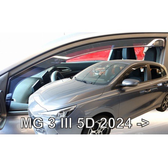 ΑΝΕΜΟΘΡΑΥΣΤΕΣ ΓΙΑ MG MG3 III 5D 2024+ ΣΕΤ ΑΥΤΟΚΙΝΗΤΟΥ ΑΠΟ ΕΥΚΑΜΠΤΟ ΦΙΜΕ ΠΛΑΣΤΙΚΟ HEKO - 4 ΤΕΜ-Heko-ΑΝΕΜ.SET23809