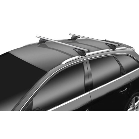 MENABO ΜΠΑΡΕΣ ΑΛΟΥΜΙΝΙΟΥ ARIEM 118.5 cm ΣΕ ΑΣΗΜΙ ΧΡΩΜΑ ΓΙΑ Alfa Romeo Stelvio 5 doors 2017> ΜΕ FLUSH ή RAISED RAILS - 2 ΤΕΜ. (14700/MB)-MENABO-MP.14700/MB-135