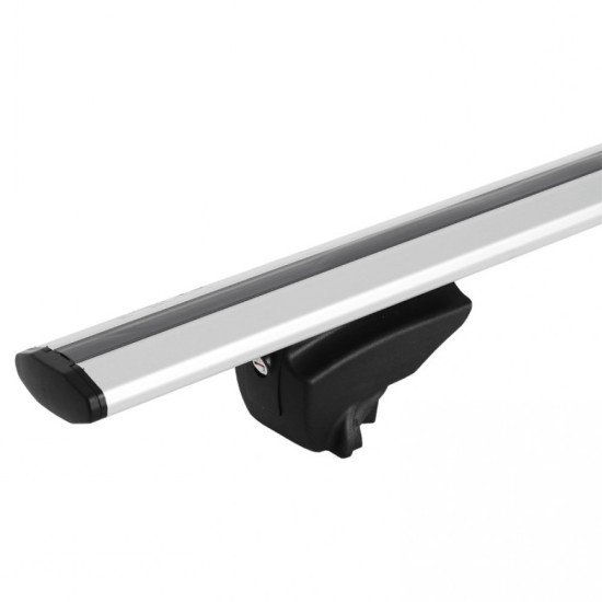 MENABO ΜΠΑΡΕΣ ΟΡΟΦΗΣ ΑΛΟΥΜΙΝΙΟΥ LINCE XL SILVER 135 cm ΣΕ ΑΣΗΜΙ ΧΡΩΜΑ ΓΙΑ Audi A4 (B8/8K) Avant 5 doors 2007>2015 ΜΕ FLUSH RAILS - 2 ΤΕΜ (8880/MB)-MENABO-MP.8880/MB-5