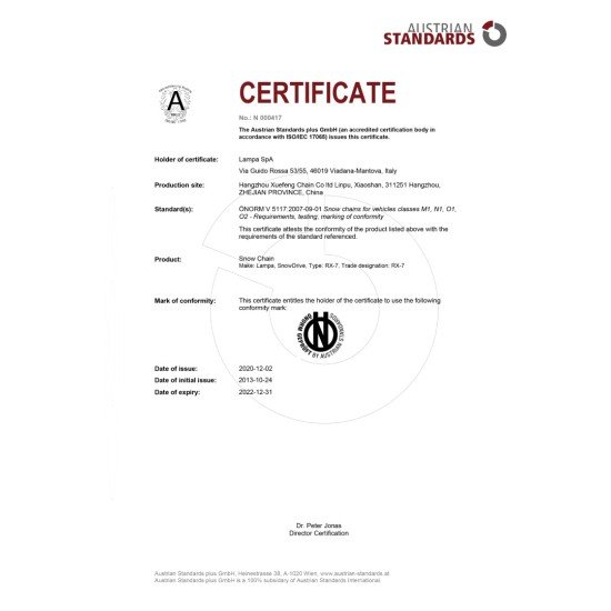 ΑΛΥΣΙΔΕΣ ΧΙΟΝΙΟΥ RX-7 7MM GR13 LAMPA - 2 ΤΕΜ.-Lampa-L1639.5 ΑΛΥΣΙΔΕΣ ΧΙΟΝΙΟΥ RX-7 7MM GR13 LAMPA - 2 ΤΕΜ.-Lampa-L1639.5