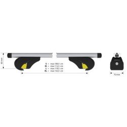 ΜΠΑΡΕΣ ΟΡΟΦΗΣ YURO (M) 120cm ΑΛΟΥΜΙΝΙΟΥ 2ΤΕΜ. ΜΕ ΚΛΕΙΔΑΡΙΕΣ ΓΙΑ ΟΧΗΜΑΤΑ ΜΕ STANDARD RAILING-Nordrive-N15045 ΜΠΑΡΕΣ ΟΡΟΦΗΣ YURO (M) 120cm ΑΛΟΥΜΙΝΙΟΥ 2ΤΕΜ. ΜΕ ΚΛΕΙΔΑΡΙΕΣ ΓΙΑ ΟΧΗΜΑΤΑ ΜΕ STANDARD RAILING-Nordrive-N15045