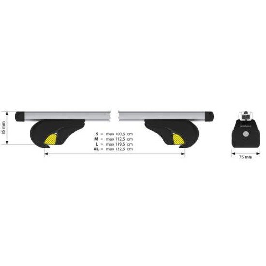 ΜΠΑΡΕΣ ΟΡΟΦΗΣ YURO (M) 120cm ΑΛΟΥΜΙΝΙΟΥ 2ΤΕΜ. ΜΕ ΚΛΕΙΔΑΡΙΕΣ ΓΙΑ ΟΧΗΜΑΤΑ ΜΕ STANDARD RAILING-Nordrive-N15045 ΜΠΑΡΕΣ ΟΡΟΦΗΣ YURO (M) 120cm ΑΛΟΥΜΙΝΙΟΥ 2ΤΕΜ. ΜΕ ΚΛΕΙΔΑΡΙΕΣ ΓΙΑ ΟΧΗΜΑΤΑ ΜΕ STANDARD RAILING-Nordrive-N15045