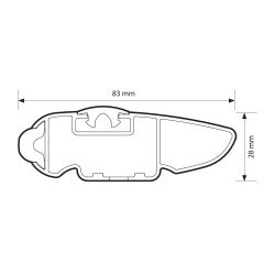 ΜΠΑΡΑ ΟΡΟΦΗΣ ΑΛΟΥΜΙΝΙΟΥ 129cm ΑΣΗΜΙ SILENZIO CX ORIGINE SYSTEM (STANDARD / FLUSH RAILING) NORDRIVE - 1 ΤΕΜ.-Nordrive-N15212 ΜΠΑΡΑ ΟΡΟΦΗΣ ΑΛΟΥΜΙΝΙΟΥ 129cm ΑΣΗΜΙ SILENZIO CX ORIGINE SYSTEM (STANDARD / FLUSH RAILING) NORDRIVE - 1 ΤΕΜ.-Nordrive-N15212