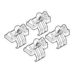 ΑΚΡΑ ΓΙΑ ΜΠΑΡΕΣ NORDRIVE ΓΙΑ BMW ΣΕΙΡΑ 5 E60 07/03-12/09 KIT-Nordrive-N21025