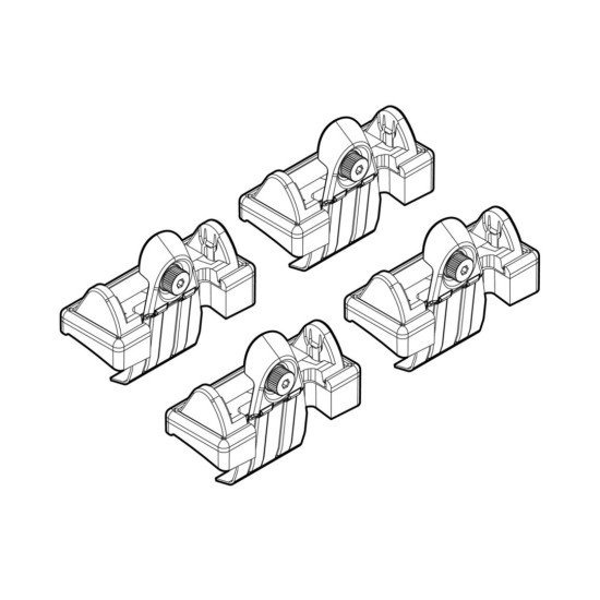 ΑΚΡΑ ΓΙΑ ΜΠΑΡΕΣ NORDRIVE ΓΙΑ TOYOTA COROLLA VERSO(NO RAILING) 04/04-05/09 KIT-Nordrive-N21033
