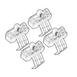 ΑΚΡΑ ΓΙΑ ΜΠΑΡΕΣ NORDRIVE ΓΙΑ FORD C-MAX 11/10+ KIT-Nordrive-N21120