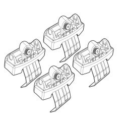 ΑΚΡΑ ΓΙΑ ΜΠΑΡΕΣ NORDRIVE ΓΙΑ RENAULT SCENIC X-MOD 09/09+ KIT-Nordrive-N21132