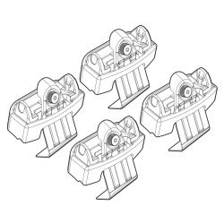 ΑΚΡΑ ΓΙΑ ΜΠΑΡΕΣ NORDRIVE ΓΙΑ SEAT IBIZA 5D 06/08+ KIT-Nordrive-N21143