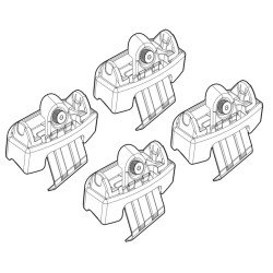 ΑΚΡΑ ΓΙΑ ΜΠΑΡΕΣ NORDRIVE ΓΙΑ FIAT FREEMONT 05/11+ KIT-Nordrive-N21162