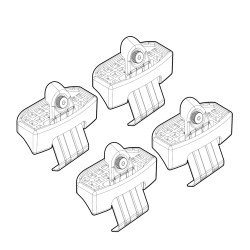 ΑΚΡΑ ΓΙΑ ΜΠΑΡΕΣ NORDRIVE ΓΙΑ EVO EVO4 2017+  - 4 τεμ.-Nordrive-N21253