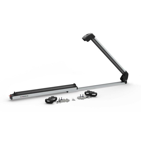 Nordrive - Βάση Σκι Οροφής Pro‑Slider EVO PS‑60 Silver σε Ασημί Χρώμα με Αντικλεπτικό Σύστημα και Συρόμενη Λειτουργία σε Διαστάσεις 800x50x135 mm για 6 ζευγάρια σκι ή 4 snowboard - 1 τεμ. (N40000)-Nordrive-N40000