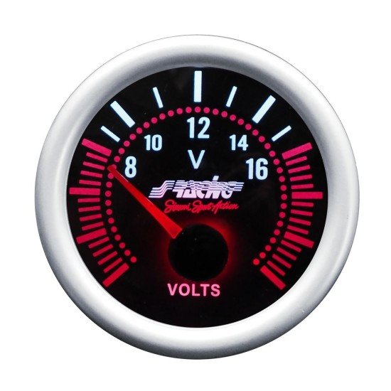 ΒΟΛΤΟΜΕΤΡΟ 52mm 2 INCH ΜΑΥΡΟ ΜΕ ΚΟΚΚΙΝΟ ΦΩΤΙΣΜΟ-Simoni Racing-ΟΡΓ/VM/A ΒΟΛΤΟΜΕΤΡΟ 52mm 2 INCH ΜΑΥΡΟ ΜΕ ΚΟΚΚΙΝΟ ΦΩΤΙΣΜΟ-Simoni Racing-ΟΡΓ/VM/A