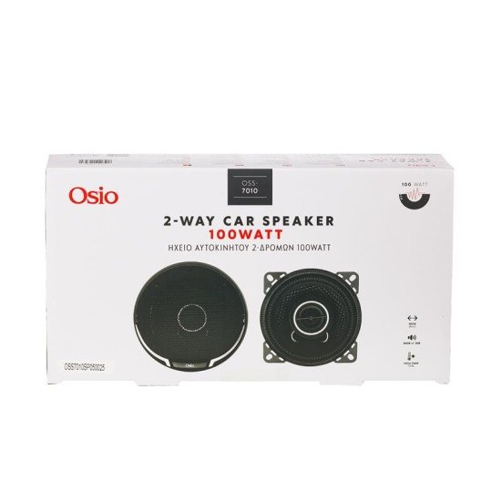ΗΧΕΙΑ 2 ΔΡΟΜΩΝ 4inc 100mm ΣΤΡΟΓΓΥΛΑ 100W 86dB OSIO - 2 ΤΕΜ.-Osio-OSS-7010/OSIO ΗΧΕΙΑ 2 ΔΡΟΜΩΝ 4inc 100mm ΣΤΡΟΓΓΥΛΑ 100W 86dB OSIO - 2 ΤΕΜ.-Osio-OSS-7010/OSIO