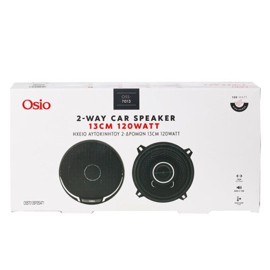 ΗΧΕΙΑ 2 ΔΡΟΜΩΝ 5,25inc 130mm ΣΤΡΟΓΓΥΛΑ 120W 86dB OSIO - 2 ΤΕΜ.-Osio-OSS-7013/OSIO ΗΧΕΙΑ 2 ΔΡΟΜΩΝ 5,25inc 130mm ΣΤΡΟΓΓΥΛΑ 120W 86dB OSIO - 2 ΤΕΜ.-Osio-OSS-7013/OSIO