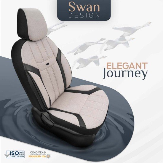 ΚΑΛΥΜΜΑΤΑ ΚΑΘΙΣΜΑΤΩΝ OTOM SWAN 503 BEIGE ΜΑΥΡΟ/ΜΠΕΖ ΛΙΝΟ & ΔΕΡΜΑΤΙΝΗ SETΑΜΙΟ - 1 σετ.-Amio-OT86753/AM