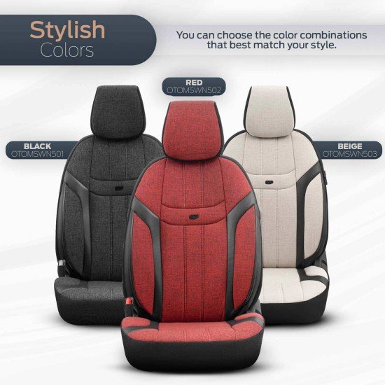 ΚΑΛΥΜΜΑΤΑ ΚΑΘΙΣΜΑΤΩΝ OTOM SWAN 503 BEIGE ΜΑΥΡΟ/ΜΠΕΖ ΛΙΝΟ & ΔΕΡΜΑΤΙΝΗ SETΑΜΙΟ - 1 σετ.-Amio-OT86753/AM