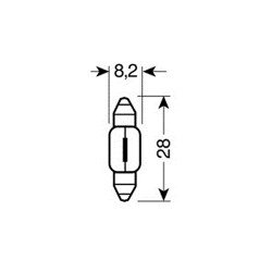 ΛΑΜΠΑ ΣΩΛΗΝΩΤΗ 5W/12V SV7-8 8X28mm-Lampa-L5813.0 ΛΑΜΠΑ ΣΩΛΗΝΩΤΗ 5W/12V SV7-8 8X28mm-Lampa-L5813.0