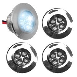 SIDESKIRT ΜΕ 4 LED ΛΕΥΚΑ 4ΤΜΧ.-Simoni Racing-SRSPL/4W SIDESKIRT ΜΕ 4 LED ΛΕΥΚΑ 4ΤΜΧ.-Simoni Racing-SRSPL/4W