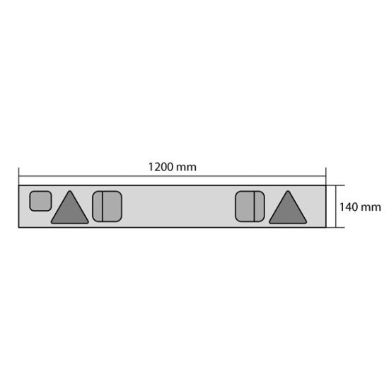 ΜΠΑΡΑ ΜΕ ΦΑΝΑΡΙΑ ΓΙΑ ΤΡΕΙΛΕΡ 120x14cm-Lampa-L4152.0 ΜΠΑΡΑ ΜΕ ΦΑΝΑΡΙΑ ΓΙΑ ΤΡΕΙΛΕΡ 120x14cm-Lampa-L4152.0