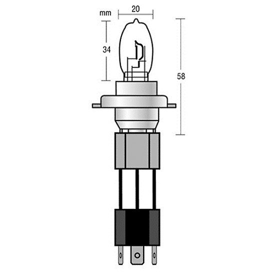H4 12V 90/100W 5500K - ULTRA WHITE-Lampa-L5825.1 H4 12V 90/100W 5500K - ULTRA WHITE-Lampa-L5825.1