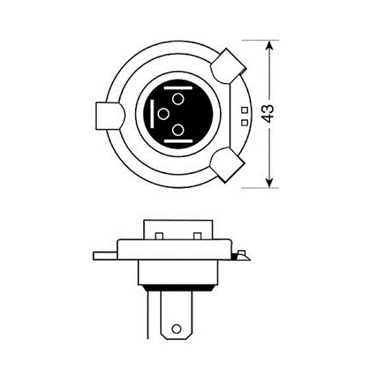 H4 12V 90/100W 5500K - ULTRA WHITE-Lampa-L5825.1 H4 12V 90/100W 5500K - ULTRA WHITE-Lampa-L5825.1