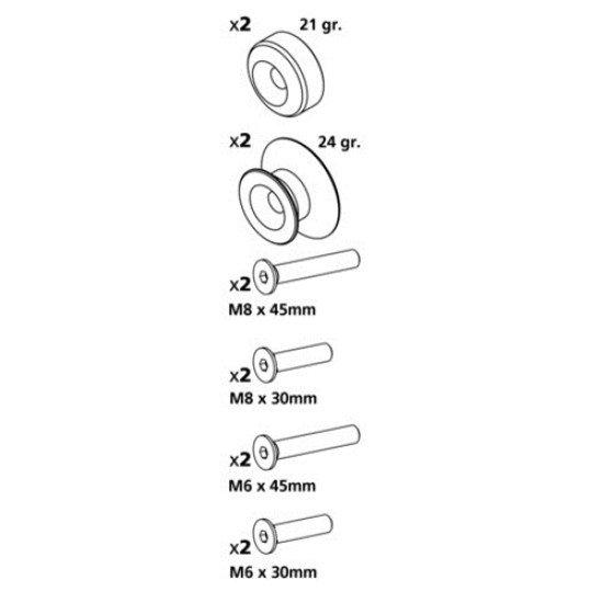 ΒΙΔΕΣ ΣΤΗΡΙΞΗΣ ΠΕΤΑΛΟΥ 6/8mm ΓΚΡΙ-Lampa-9033.4-LM ΒΙΔΕΣ ΣΤΗΡΙΞΗΣ ΠΕΤΑΛΟΥ 6/8mm ΓΚΡΙ-Lampa-9033.4-LM