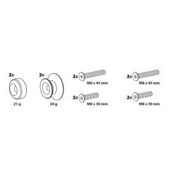 ΒΙΔΕΣ ΣΤΗΡΙΞΗΣ ΠΕΤΑΛΟΥ 6/8mm ΓΚΡΙ-Lampa-9033.4-LM ΒΙΔΕΣ ΣΤΗΡΙΞΗΣ ΠΕΤΑΛΟΥ 6/8mm ΓΚΡΙ-Lampa-9033.4-LM